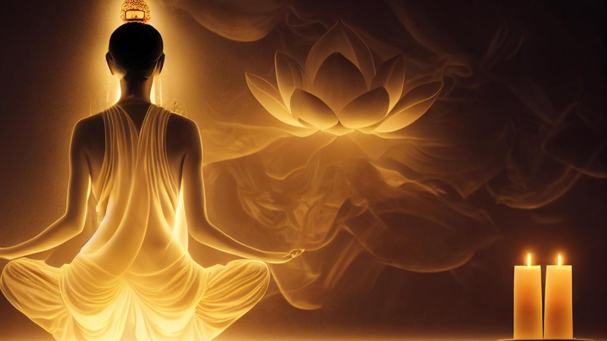Beautiful goddess meditating chakra symbols spirit 2022 10 06 17 23 01 utc